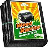 Winisok Garden Weed Barrier Landscape Fabric 2FT x 50FT, Premium Weed Control Garden Cloth, Durable Woven Geotextile Fabric, Mulch Breathable Ground Cover for Landscaping Weed Blocker Garden Bed