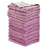 OstWony 12PCS Kitchen Towels Dish Towels, Multipurpose Reusable Dish Cloths, Double-Sided Microfiber Cleaning Rags for Furniture, Car, Tea, Bowl, 10x 6 inch