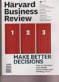 HARVARD BUSINESS REVIEW MAGAZINE MAY 2015, MAKE BETTER DECISIONS.