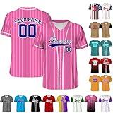 Custom Baseball Jersey Customize Personalized Sport Fan Jerseys Uniform Shirt for Men Women Youth Customized Team Name Number