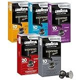 Lavazza Variety Pack Aluminum Espresso Capsules Compatible with Nespresso Original Machines Variety Pack (Pack of 60) ,Value Pack, 10 Count (Pack of 6)