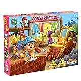 New! JH5 Construction Kids Board Game! an Exciting Cooperative Game for Kids Ages 4+ Race The Builders Around The Board to Complete A New Project