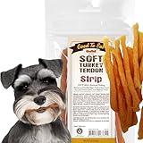 Gootoe Soft Turkey Tendon Dog Treats – Natural Chewy Snack, 100% USA-Sourced, Premium Training Chews, Hypoallergenic, Reseal Value Bags, Ideal for Small & Senior Dogs, Soft Strip 3oz/Pack