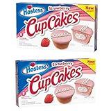 Hostess Strawberry Cupcakes, 8 count, 12.7 ounces | Pack of 2