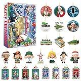 ERTUPE National Lampoon’s Christmas Vacation Advent Calendar 2024, 24 Day Christmas Advent Calendar Contains 24 Gifts,Christmas Vacation Hanging Ornaments, 2024 Christmas Countdown Calendar Gift