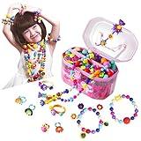 BIRANCO. Pop Beads, Jewelry Making Kit - Arts and Crafts for Girls 3-7 Years Old, Snap Beads Toys - Necklace, Bracelet, Ring Creative DIY Set - 520 pcs