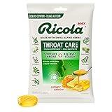 Ricola Max Honey Lemon Throat Care Large Bag | Cough Suppressant Drops | Dual Action Liquid Center | Soothing Long-Lasting Relief - 34 Count (Pack of 1)