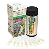 Soil pH Test Strips [100 ct] pH Range 3-9, Results in Seconds – Easy to Use: Just Collect Soil, Cover in Water, & Dip The Strip – Laboratory at Your Fingertips - Soil Kit for Vegetable Garden & Lawn