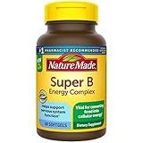 Nature Made Super B Energy Complex, Dietary Supplement for Brain Cell Function Support, 60 Softgels, 60 Day Supply