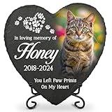 Pawfect House Cat Garden Decor, Pet Sympathy Gift, in Loving Memory Gifts for Loss of Cat, Pet Decorations, Pet Memorial Stones, Cat Mom, Dad Gifts, Cat Memorial Gifts, Custom Pet Grave Stones Gifts