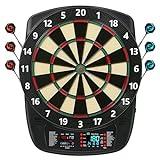 Electronic Dart Board, Soft Tip Dartboard Set 40 Games, 427 Variants Digital Electric Dart Boards with Colorful LED, 6 Darts, 100 Tips, Power Adapter