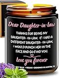 Funny Daughter-in-Law Candle, Best Gifts for Daughter in Law, Future Daughter in Law Gifts from Mother in Law, Gift Ideas for Dear Daughter in Law for Wedding, Christmas, Birthday, Gift-Ready