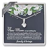 Sentimental Mother in Law Wedding Gift from Bride, Mother of the Groom Necklace, Future Mother In Law Wedding Gift, Grooms Mother Gift (Graceful Beauty Necklace, Mother In Law (From Bride))