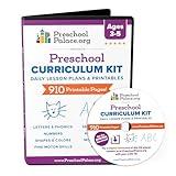 The Ultimate Preschool Curriculum Kit on CD - Printable Workbooks, Lesson Plans and Learning Activities for Preschoolers, Pre K Kids and Toddlers, Ages 3 - 5 - [DVD-ROM - Printing Required]