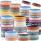 Seajan 100 Pcs Inspirational Silicone Bracelets Bulk Motivational Rubber Wristbands Unisex for Teens Teacher Pastor Gift Halloween Housekeeping Week Teacher Party Favor,10 Styles