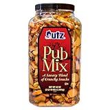 Utz Pub Mix, 42 Oz. Barrel, Savory Snack Mix with a Blend of Crunchy Flavors for a Tasty Party Snack, Resealable Container, Trans-Fat Free and Kosher Certified