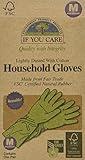 IF YOU CARE Medium Cotton Flock Lined Household Gloves, 1 Pair (Pack of 6)