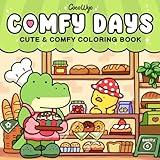 Comfy Days: Coloring Book for Adults and Teens Featuring Super Cute Animal Characters in Cozy Hygge Moments for Relaxation (Cozy Spaces Coloring)