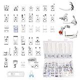 Presser Foot Set 42Pcs, Sewing Machine Presser Feet Kit Accessories with Manual for Brother, Babylock, Singer, Elna, Toyota, New Home, Simplicity, Necchi, Kenmore Low Shank Machines