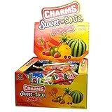 Charms Sweet and Sour Pops, in 5 Assorted Sweet/Sour Flavors, 0.6 Ounce (Pack of 48)