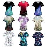 Clearance Items Colorful Scrub Tops Scrubs for Women Set Scrub Tops Women Scrub Tops Women Scrubs Top Women Scrub Tops