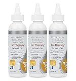 Veterinary Formula Clinical Care Ear Therapy, 4 oz. – Medicated Ear Drops to Help Relieve Bacterial and Fungal Infections in Dogs and Cats – Cleans and Deodorizes – 3 Pack