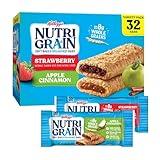 Nutri-Grain Soft Baked Breakfast Bars, Kids Snacks, Whole Grain, Variety Pack, 40.1oz Box (32 Bars)