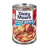 DINTY MOORE Beef Stew, 15 oz (12 Pack), Fully Cooked & Ready-To-Eat with Fresh Potatoes & Carrots, Gluten-Free, 10g Protein, No Preservatives, Perfect for Noodles, Biscuits & Hot Pies