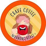 Crave Beverages Morning Roast - Light Roast Coffee Pods, for Keurig K Cup Brewers, 40 Count