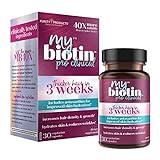 Purity Products MyBiotin ProClinical – Thicker Hair in 3 Weeks & Fights Wrinkles - MB40X Patented Biotin Matrix w/Astaxanthin - 40X More Soluble vs Ordinary Biotin – Hair, Skin & Nails 30 Veg Cap