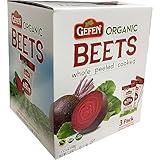 Organic Red Beets, Whole, Peeled & Cooked, 3 pack 17.6 oz (3.3 lbs) Salad Ready