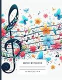 Music Notebook: Manuscript Paper for Children, Students, School and Musicians | 8.5 x 11 inch | 120 pages