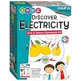 Hinkler Curious Universe Kids: Discover Electricity - Book & Science Experiments Kit, STEM Education Kits, Create Electrical Circuits, Includes 20 Pieces, Hinkler Science & Physics Kit for Kids