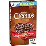 Chocolate Cheerios Cereal, Limited Edition Happy Heart Shapes, Heart Healthy Cereal With Whole Grain Oats, Family Size, 19.2 oz