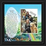 Crossroads Home Décor Rainbow Bridge Picture Frame, Dog Loss, Loss of a Pet, Loss of a Cat, Pet Memorial Picture Frame, 6766B