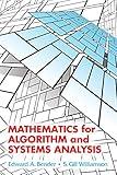 Mathematics for Algorithm and Systems Analysis (Dover Books on Mathematics)