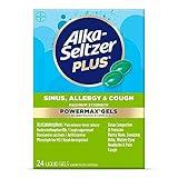 Alka-Seltzer Plus Maximum Strength Power Max Sinus, Allergy and Cough Medicine for Adults and Children 12 Years and Older - Relieves Symptoms from Allergies, Colds or Hay Fever, 24 Count