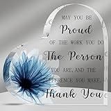 Coworker Gift Acrylic Thank You Gift Employee Appreciation Gift for May You Be Proud of the Work You Do Sign for Retirement Goodbye Farewell Gift Inspirational Paperweight Keepsake (Love Style)