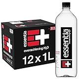 Essentia Water Bottled, Ionized Alkaline Water:99.9% Pure, Infused With Electrolytes, 9.5 pH Or Higher With A Clean, Smooth Taste, 1 Litre (Pack of 12)