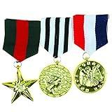 Skeleteen Costume Military Officer Medals - US Army Medal For Soldier Coat Jacket Costume Uniform