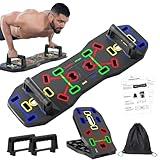 AERLANG Push Up Board, Foldable 10 in 1 Push Up Bar with Resistance Bands,Portable Multi-Function Push up Handles for Floor,Professional Push Up Strength Training Equipment