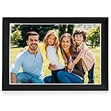 HIZLPD 10.5 Inch WiFi Digital Photo Frame, IPS HD Touch Smart Photo Frame, 32GB Storage, Auto-Rotate, Easily Set to Share Photos or Videos Via Frameo APP, Highly Giftable