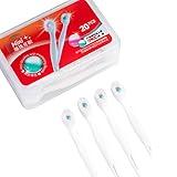 Malisseladi Mini Brushes-Disposable Toothbrushes with Toothpaste and Pick for Work or Travel Mint - 20 Count (Mint)