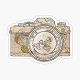 Camera Sticker Travel Photography Vlogger Adventure Stickers, 4 inches - Laptop, Yeti, Decal, Luggage Stickers