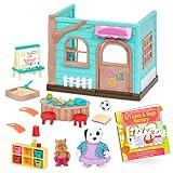 Li'l Woodzeez – Nursery Playset with 2 Posable Doll Figures & 1 Storybook – Preschool Dollhouse Playset – Pretend Play Toy Gift for Kids 3 Years +