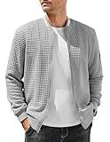 COOFANDY Jackets Casual Stylish Vintage Bomber Men Slim Fit Lightweight Coat