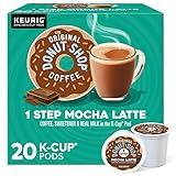 The Original Donut Shop Mocha Latte, Single-Serve Keurig K-Cup Pods, Flavored Coffee Pods, 20 Count