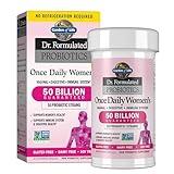 Dr. Formulated Probiotics for Women & Prebiotics, 50 Billion CFU for Women’s Daily Digestive Vaginal & Immune Health, Garden of Life 16 Probiotic Strains Shelf Stable No Gluten Dairy Soy, 30 Capsules