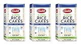 Galil Ultra-Thin Rice Cakes with Sea Salt Pack of 3 |All-Natural, Non-GMO, Low Fat, Gluten-Free Rice Cakes 3.5 Ounce