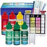 U.S. Pool Supply Premium 5-Way Swimming Pool & Spa Test Kit - Tests Water for pH, Chlorine, Bromine, Alkalinity and Acid Demand - Maintain Properly Balanced Chemical Levels, Algae Sanitizer Indicator